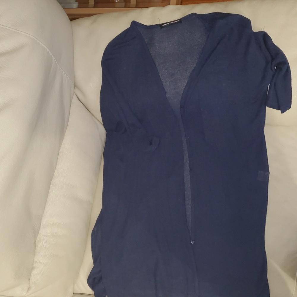 Lightweight longline button up cardigan